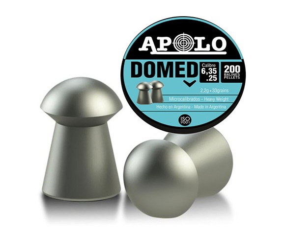 Пуля пневматическая "Domed" к.6,35мм (2,2г., 33gr., 200шт.)