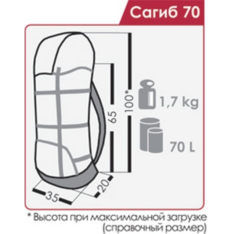 Рюкзак Normal "Сагиб 70 Pro"