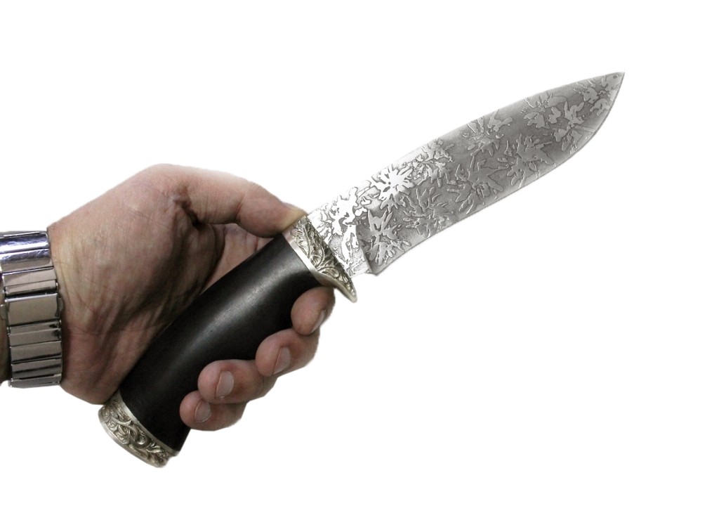 Нож Скиф ст.D2 литье черное дерево